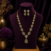 Premium Gold Polish AD Diamond Drop Earrings