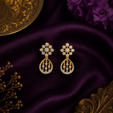 Premium Gold Polish AD Diamond Drop Earrings