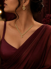 Gold Plated American Diamond Necklace Set for Women