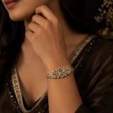 Antique Gold AD Diamond Designer Bracelet