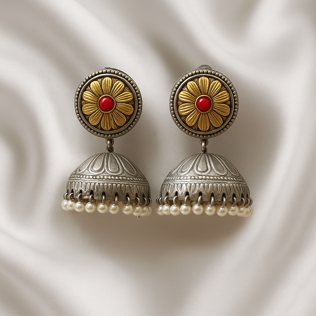 Dual tone Jhumkhas