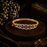 Elegant Gold Polish AD Diamond Designer Bracelet
