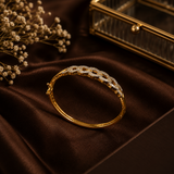 Elegant Gold Polish AD Diamond Designer Bracelet