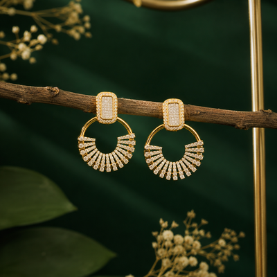 Designer Statement CZ Party Wear Earrings