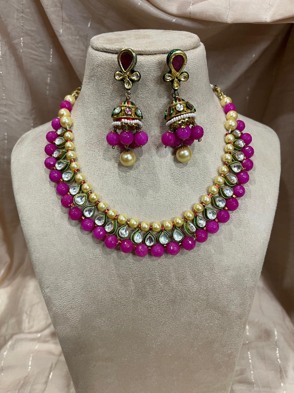 Kundan necklace set