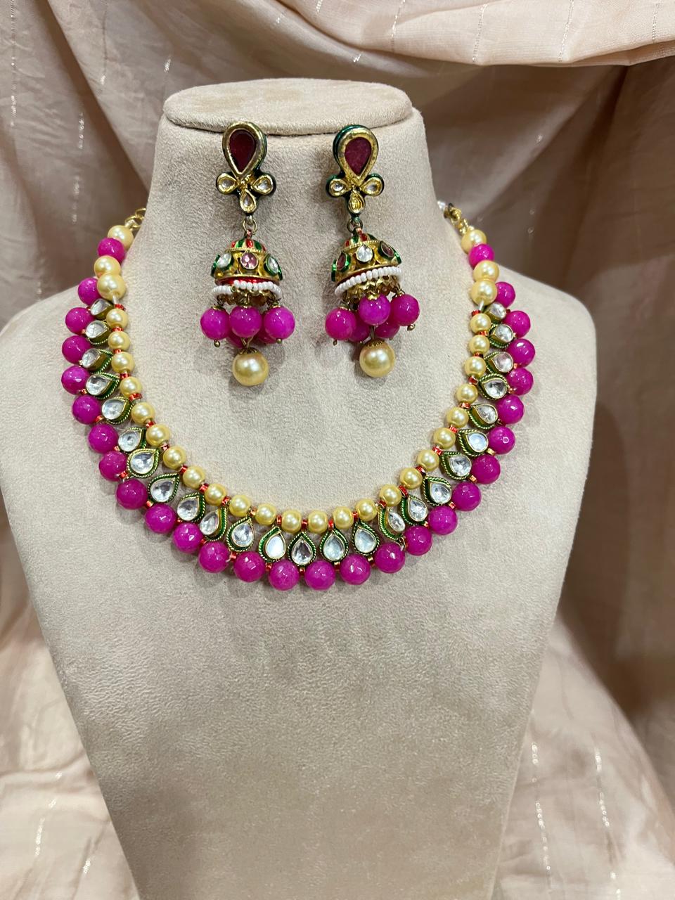 Kundan necklace set