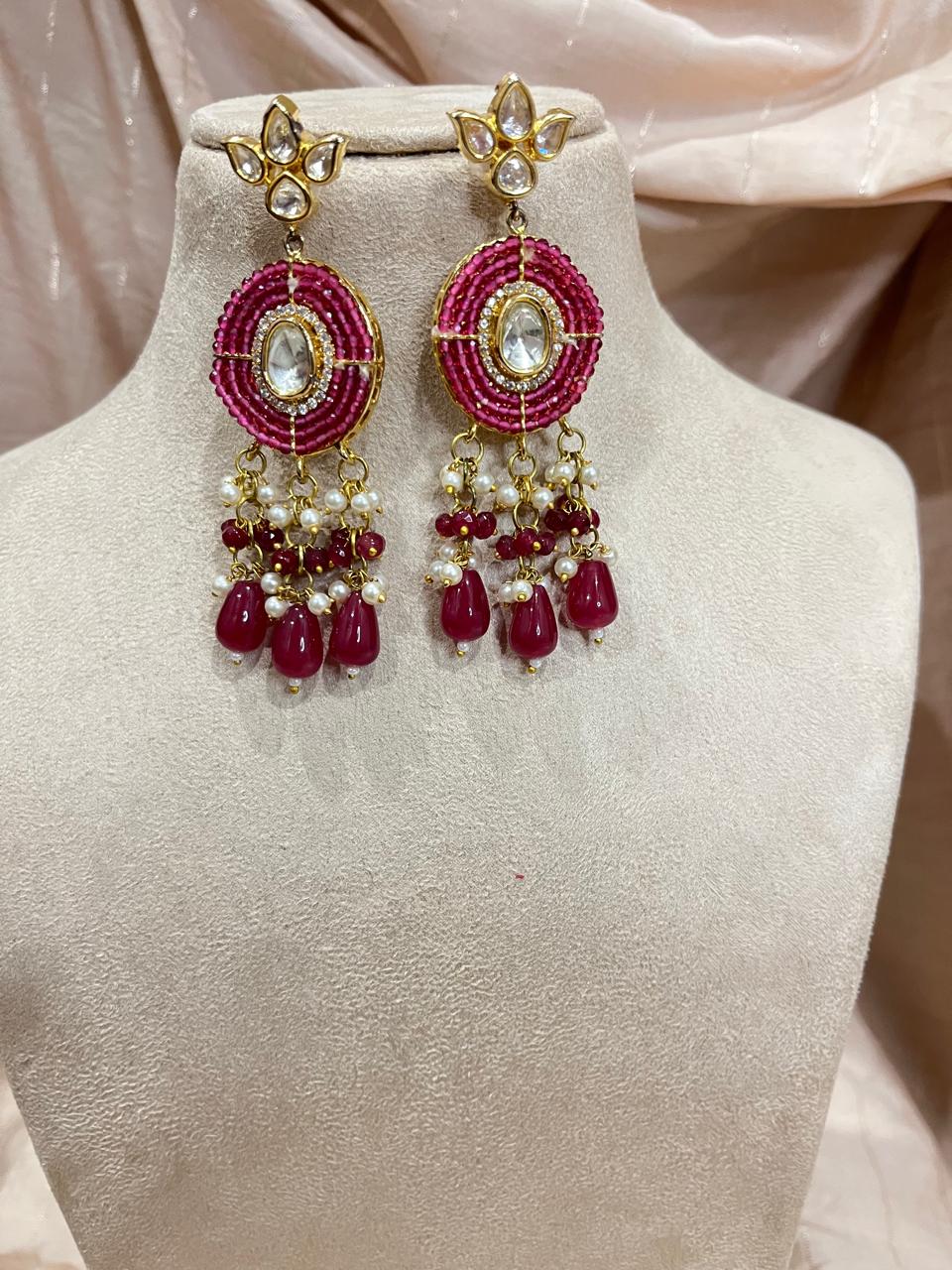 Jadau semi precious bedas choker set