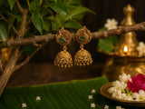 Antique Gold Plated Temple Necklace Set for Women