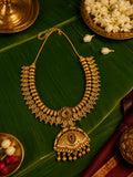 Antique Gold Plated Temple Necklace Set for Women