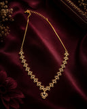 Gold Plated American Diamond Necklace Set for Women