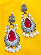 Silver replica earrings